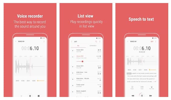 Las 10 mejores aplicaciones de grabación de voz libre para Android 2020