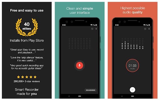 Las 10 mejores aplicaciones de grabación de voz libre para Android 2020