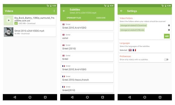 5 mejores aplicaciones para Android para descargar subtítulos